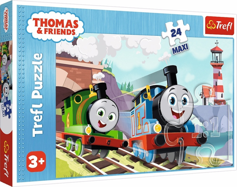 Puzzle 24 Maxi Tom a Percy na kolejích Tomáš a přátelé