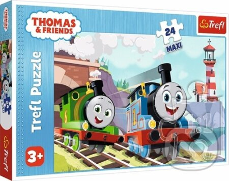 Puzzle 24 Maxi Tom a Percy na kolejích Tomáš a přátelé