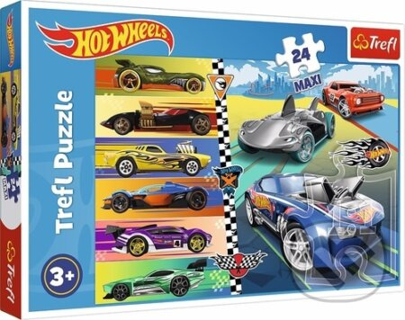 TREFL Autíčka Hot Wheels MAXI 24 dílků