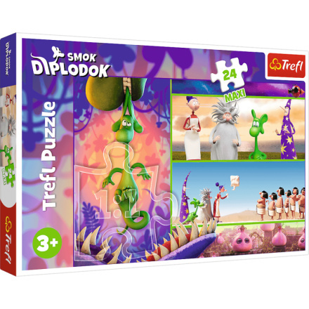 Trefl puzzle Hokus pokus Diplodokus maxi 24 dílků