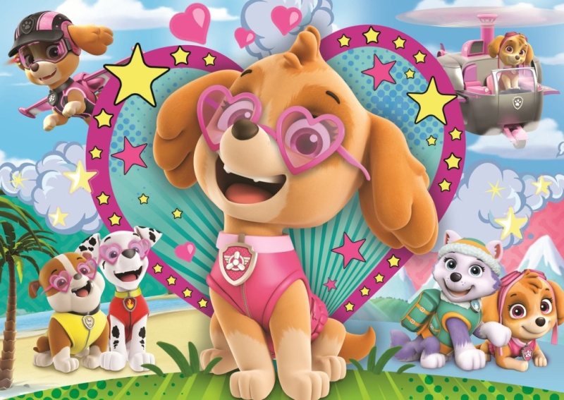 Puzzle třpytivé Tlapková patrola