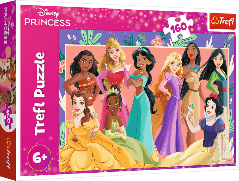 Puzzle DISNEY Princezny Opravdové princezny 160 dílků