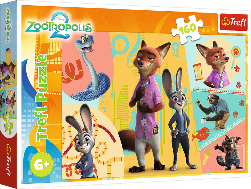 Puzzle Zootopie 2 – společně ve Zootopii 160 dílků