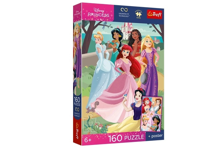 Trefl Disney princezny puzzle 160 dílků okouzlující večírek
