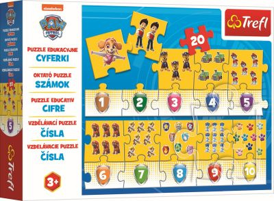 Vzdělávací puzzle Čísla Tlapková patrola