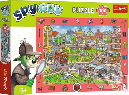 TREFL Puzzle s hledáním obrázků Spy Guy: Město 100 dílků