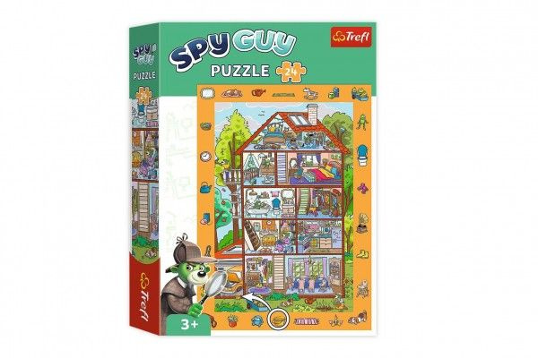TREFL Puzzle s hledáním obrázků Spy Guy: V domě 24 dílků