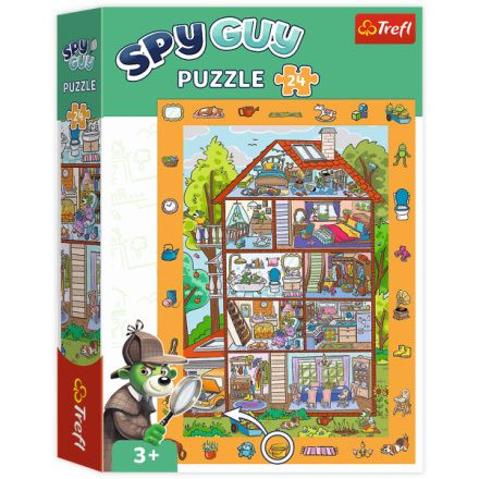 TREFL Puzzle s hledáním obrázků Spy Guy: V domě 24 dílků