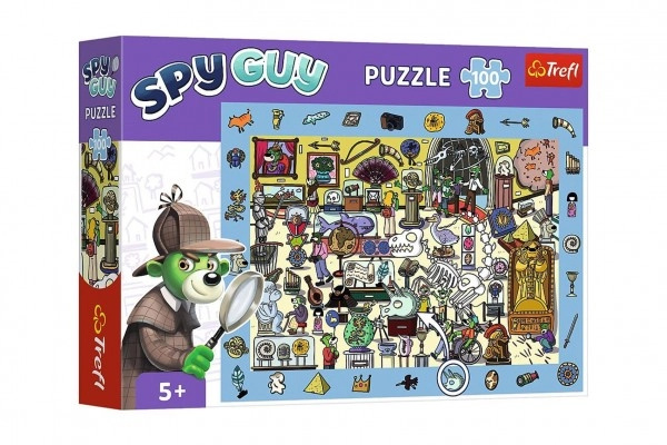 TREFL Puzzle s hledáním obrázků Spy Guy: Muzeum 100 dílků