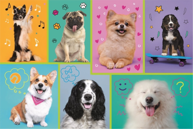 Trefl Ve světě pejsků 16421 100 dílků