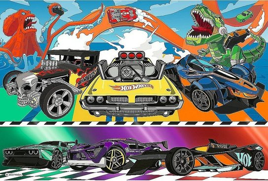 Trefl Speeding Hot Wheels cars 100 dílků