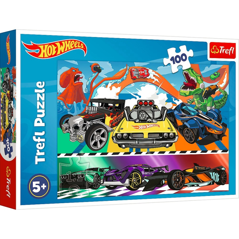 Trefl Speeding Hot Wheels cars 100 dílků