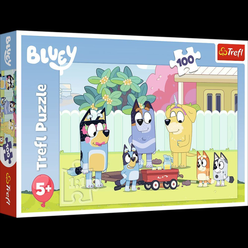 Puzzle 100 prvků Merry Bluey World