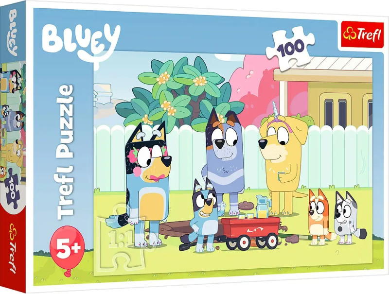 Puzzle 100 prvků Merry Bluey World
