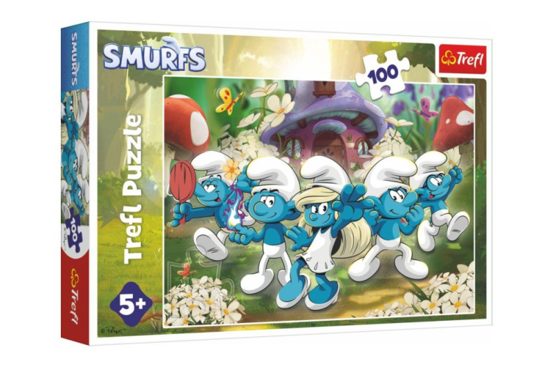 Puzzle Seznamte se se šmouly 100 dílků