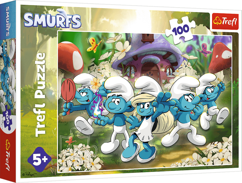 Puzzle Seznamte se se šmouly 100 dílků