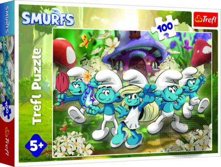 Puzzle Seznamte se se šmouly 100 dílků
