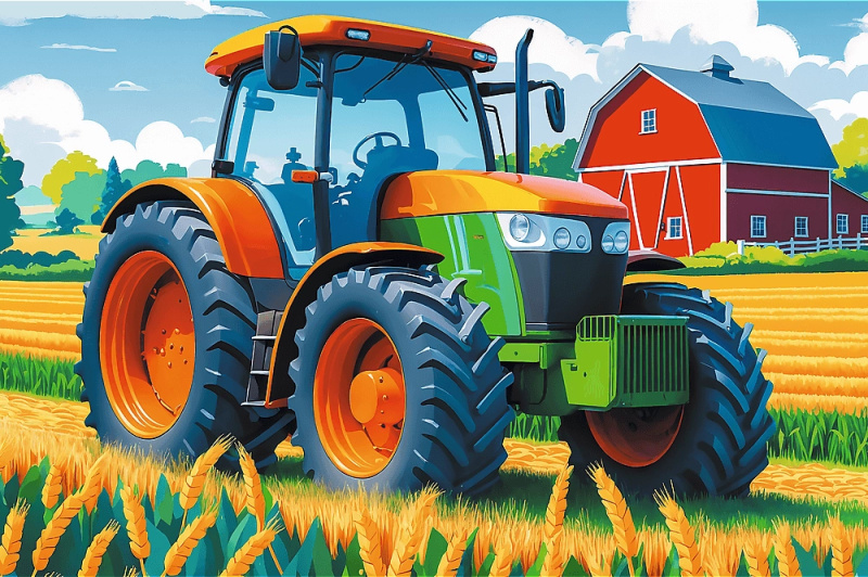 Puzzle Farmářův vůz 60 dílků - kniha z kategorie Společenské hry