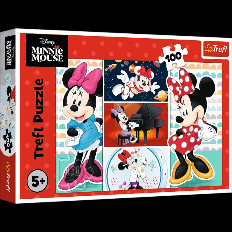 Puzzle 100 dílků Zábavná MINNIE DISNEY od Trefl