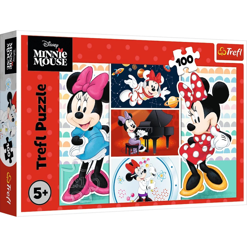 Puzzle 100 dílků Zábavná MINNIE DISNEY od Trefl