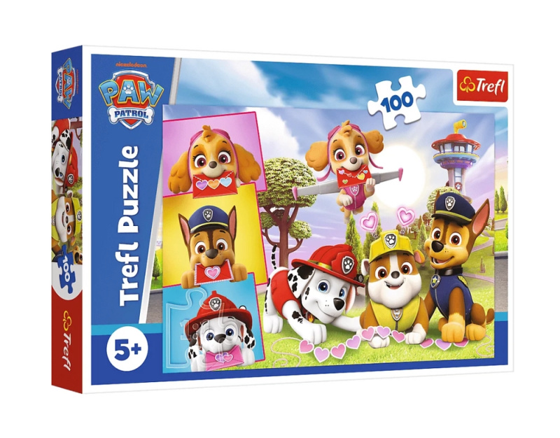 Puzzle 100 dílků – Nebojácné dívky – PAW PATROL – Trefl