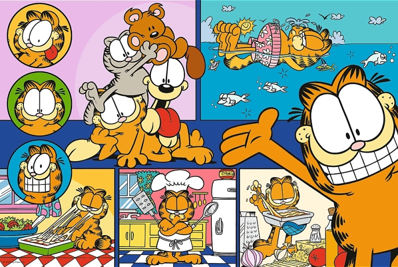 Trefl puzzle lenivý Garfield 100 dílků