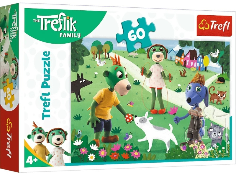 Puzzle Rodina Treflíků – Radostný den 60 dílků