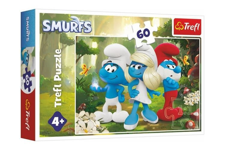 Puzzle Šmoulové Začarovaný les 60 dílků