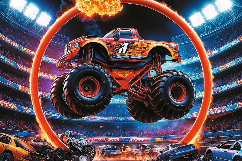Puzzle Monster truck 60 dílků - kniha z kategorie Společenské hry