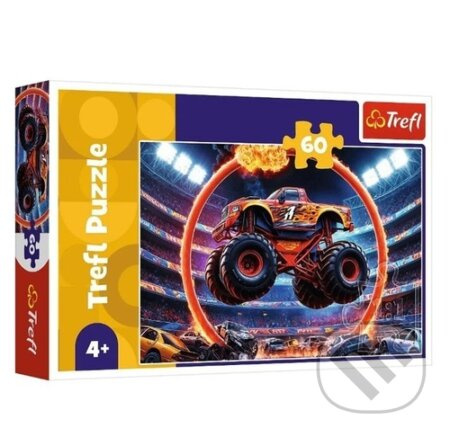 Puzzle Monster truck 60 dílků - kniha z kategorie Společenské hry
