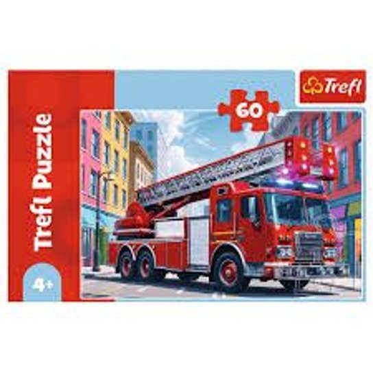 Puzzle Hasičský Vůz 60 Dílků