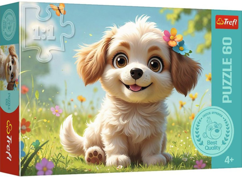 Trefl puzzle štěňátko 60 dílků