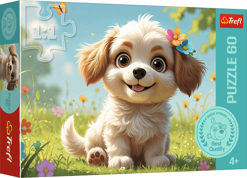 Trefl puzzle štěňátko 60 dílků