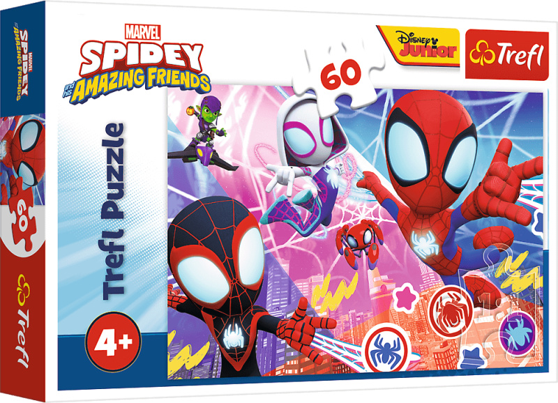 Puzzle Spidey: hrdinské dobrodružství 60 dílků