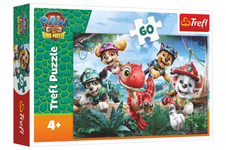 Puzzle Tlapková patrola Paw Patrol Dino Movie dinosauří záchrana 60 dílků