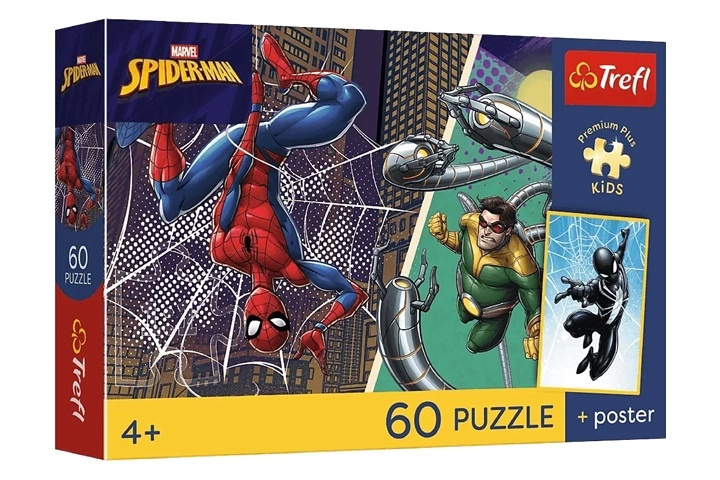 Puzzle Premium Plus kids marvel: superhrdinský den 60 dílků