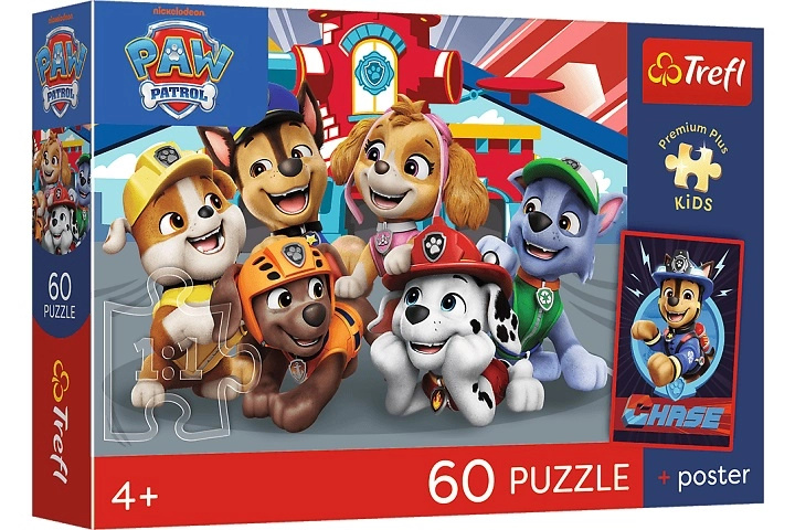 Dětské puzzle Premium Plus Kids psí odpoledne 60 dílků
