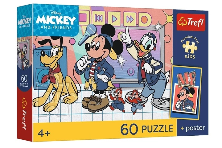 Disney Mickey Mouse mysí parta – puzzle pro děti 60 dílků