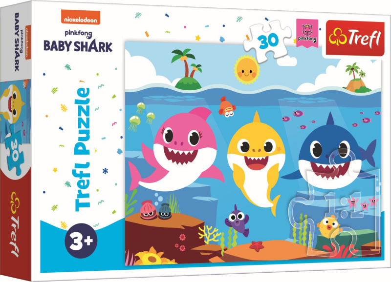 TREFL Baby Shark: Podmořský svět žraloků 30 dílků