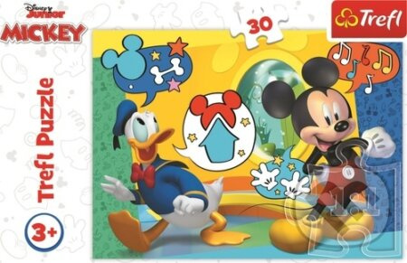 TREFL Puzzle Mickey Mouse a Kačer Donald 30 dílků