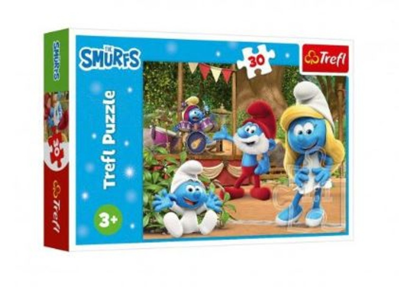 TREFL Puzzle Šmoulové a Šmoulinka 30 dílků