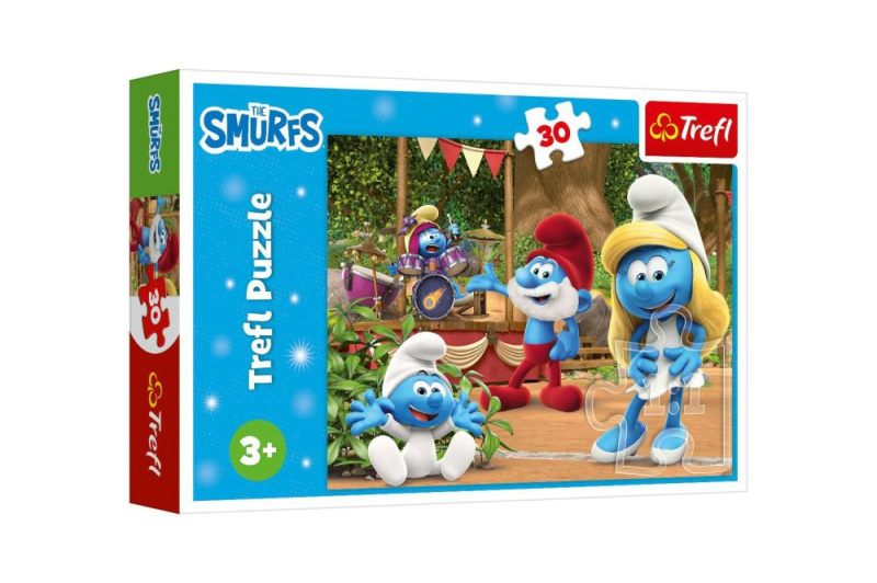 TREFL Puzzle Šmoulové a Šmoulinka 30 dílků