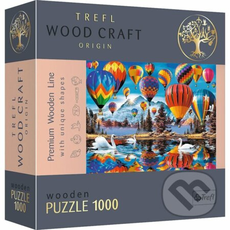Barevné balóny dřevěné puzzle Trefl Wood Craft Origin