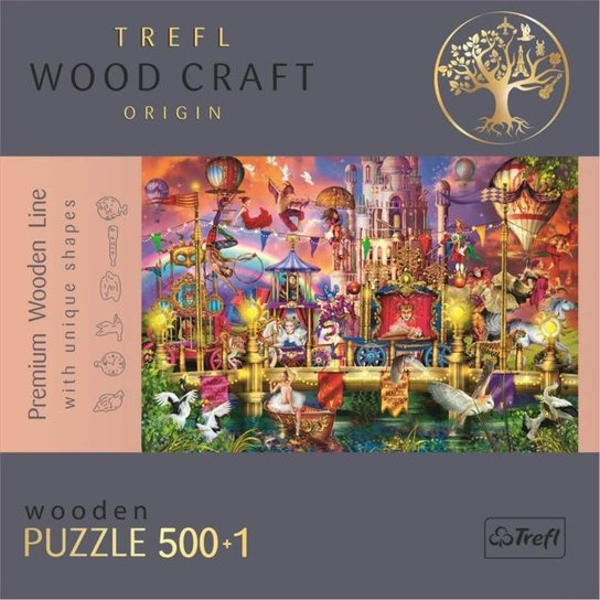 Dřevěné puzzle Kouzelný svět 501 dílků