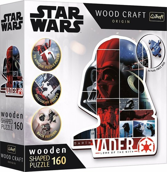 TREFL Wood Craft Origin puzzle Star Wars: Darth Vade 160 dílků