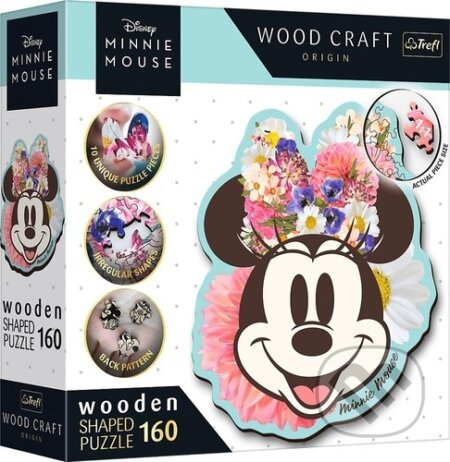 TREFL Wood Craft Origin puzzle Stylová Minnie 160 dílků