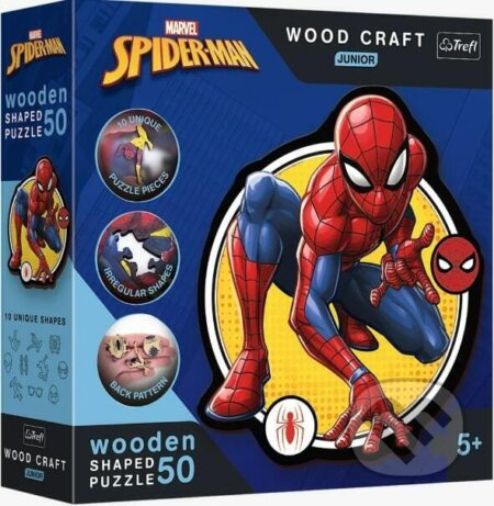 TREFL Wood Craft Junior Spiderman Síla 50 dílků