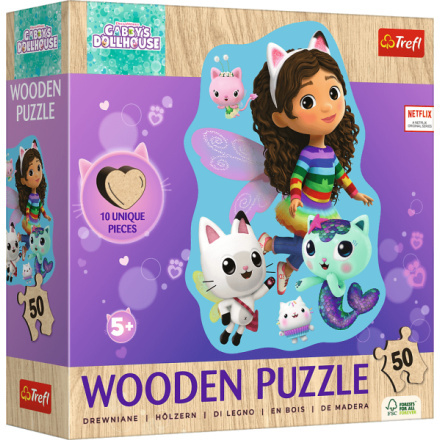 Dřevěné puzzle 50 dílků Merry Gabby Gabi