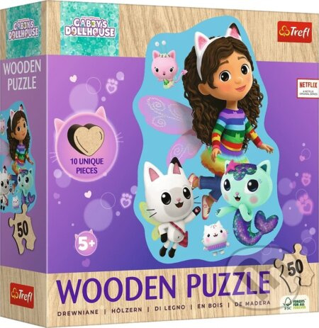 Dřevěné puzzle 50 dílků Merry Gabby Gabi
