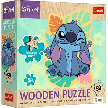 TREFL Dřevěné obrysové Stitch 50 dílků